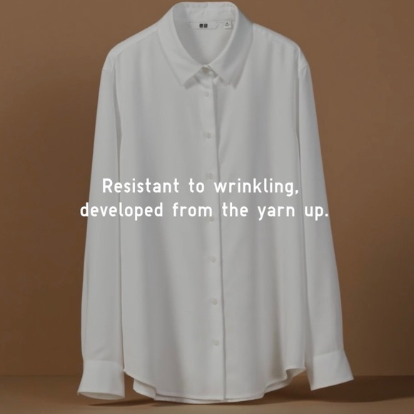 UNIQLO Rayon Long-Sleeve Blouse - Picture 3 of 12